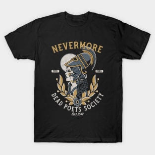 Nevermore Dead Poets Society - Vintage Distressed Traditional Tattoo T-Shirt